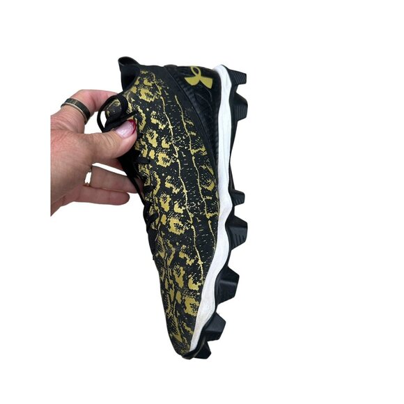 Under Armour Spotlight Football Cleats Mens Size 11 Black Gold Shoes main image 8